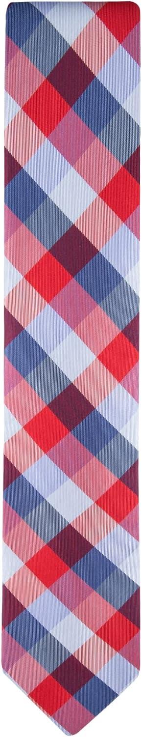 imageTommy Hilfiger Mens Classic Tartan Pattern TieRed Tartan