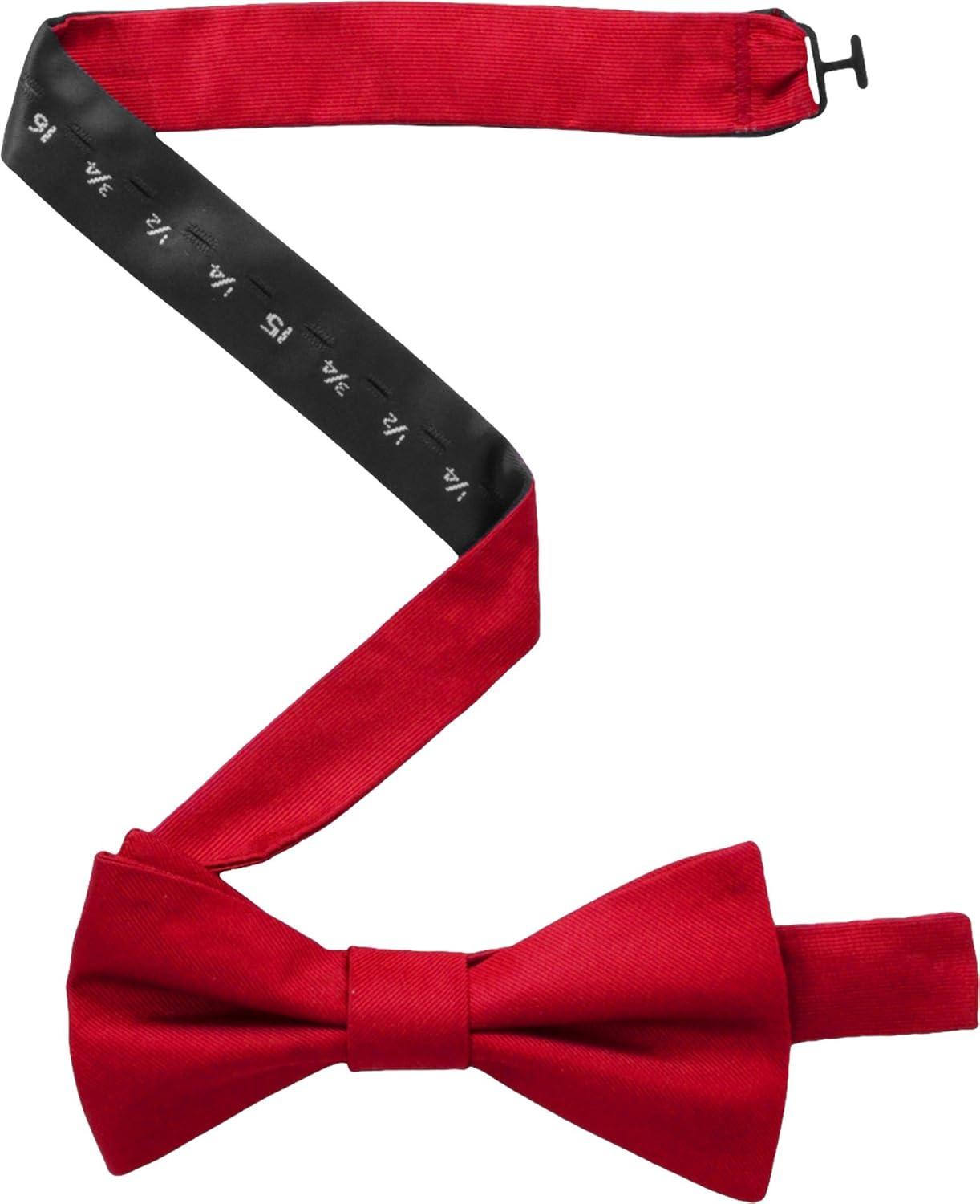 imageTommy Hilfiger Mens Core Solid Pretied Bow TieRed