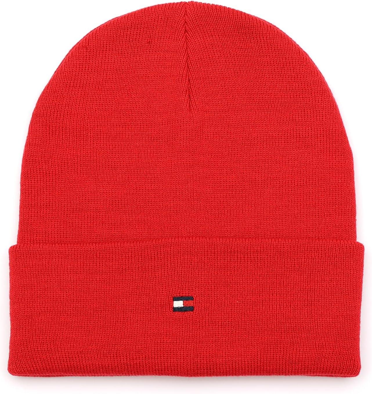 imageTommy Hilfiger Mens Flag Embroidery Cuff HatPrimary Red