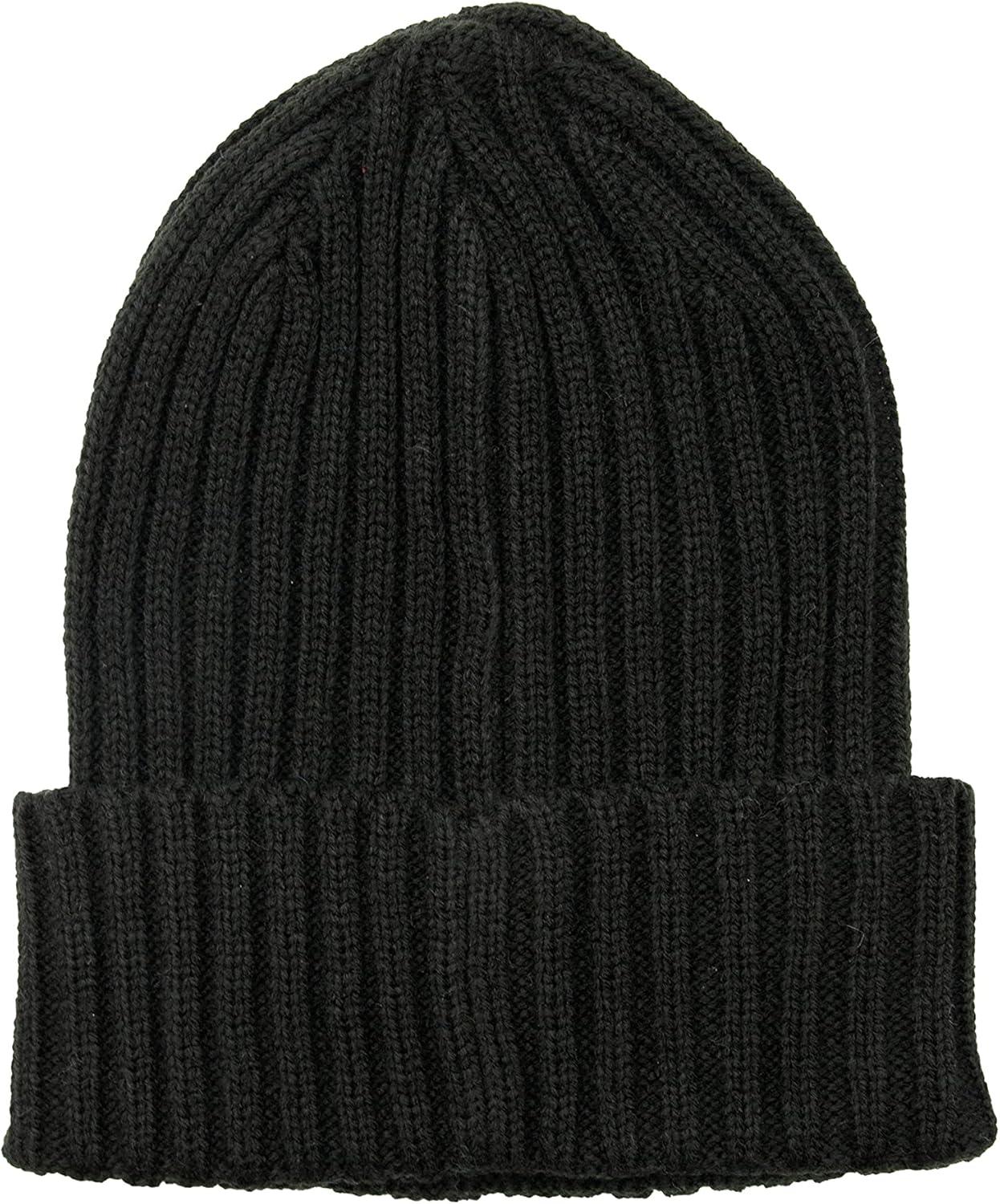 imageTommy Hilfiger Mens Ribbed Cuff HatBlack Flag Patch