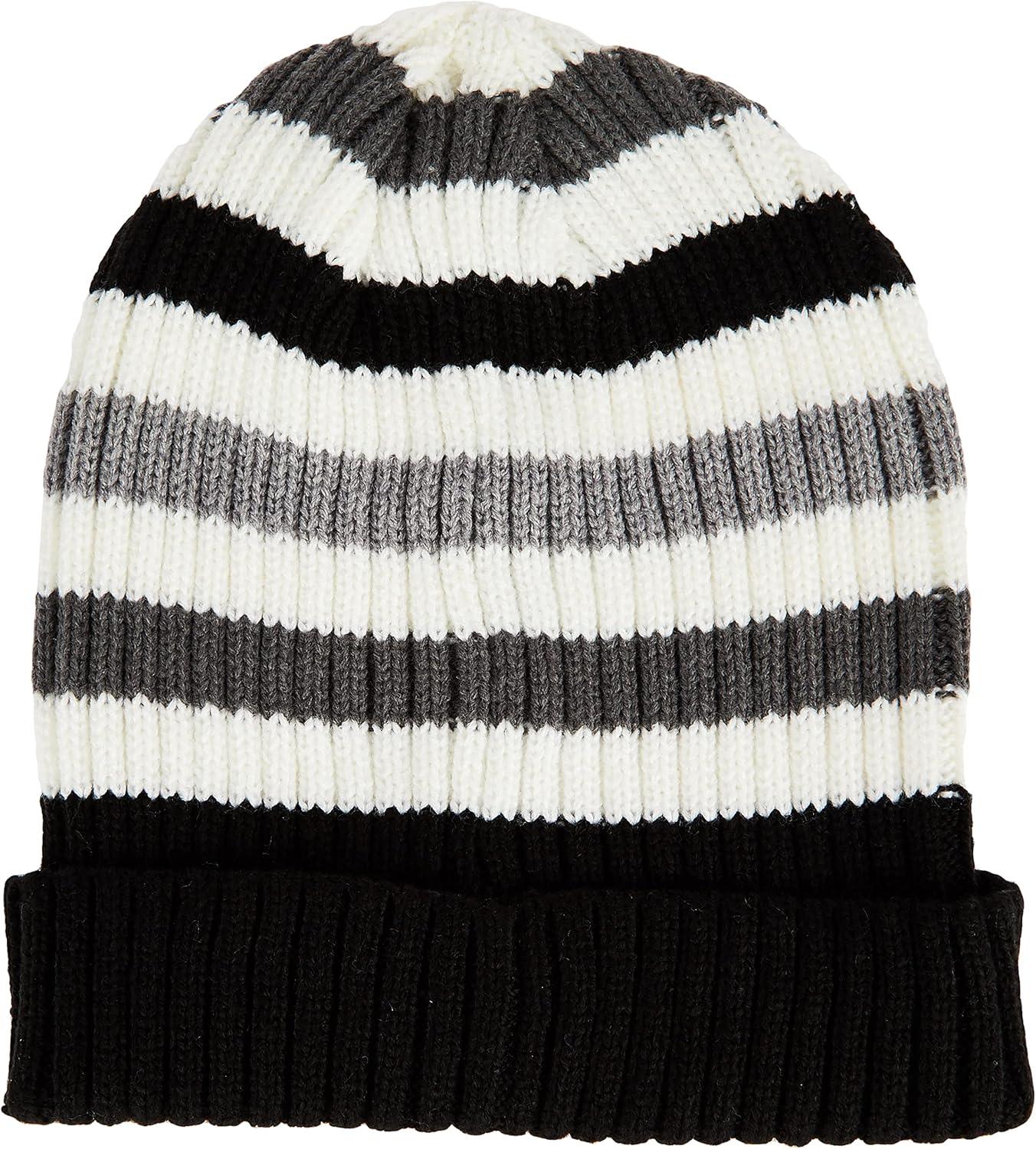 imageTommy Hilfiger Mens Ribbed Cuff HatHeather Grey Striped