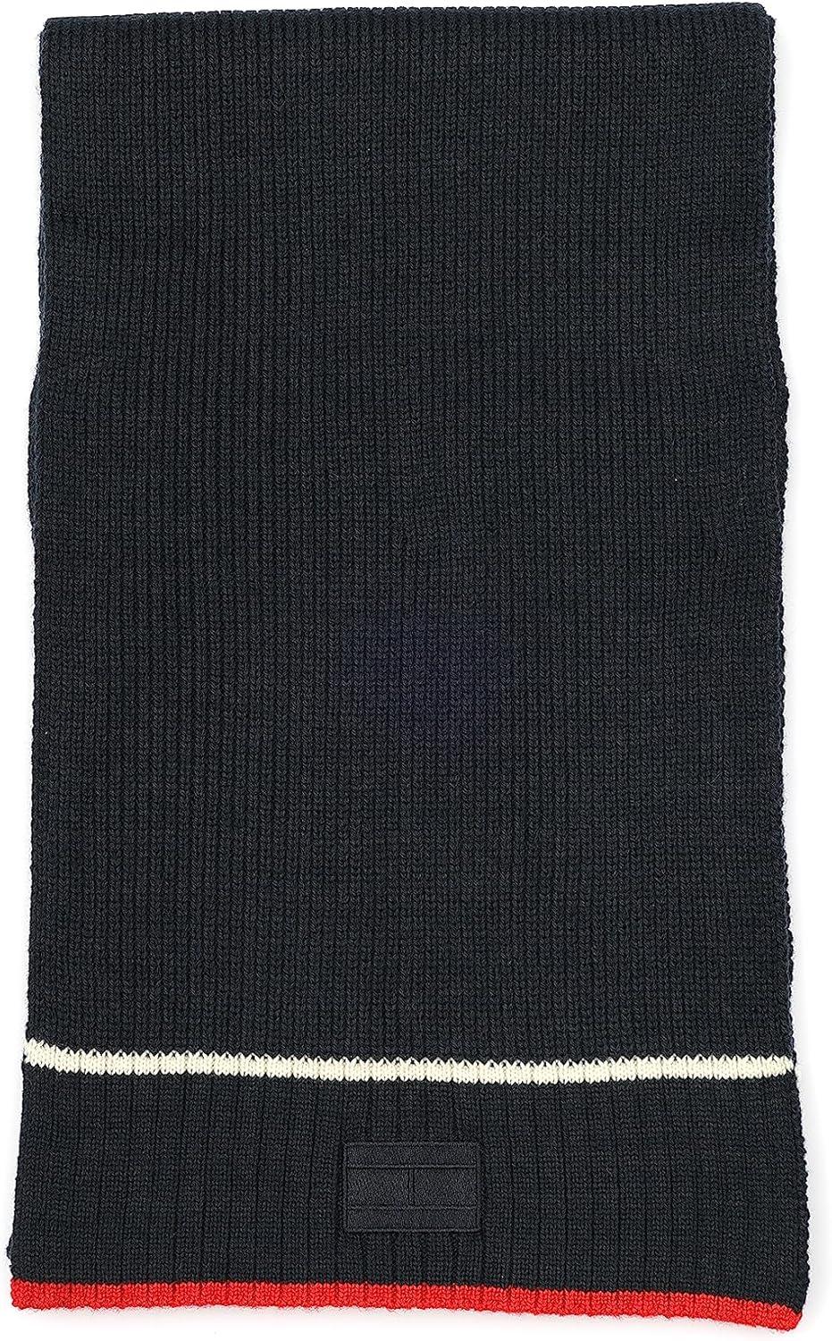 imageTommy Hilfiger Mens Split Tipping Cuff Hat and Scarf Set Desert Sky Multi One Size
