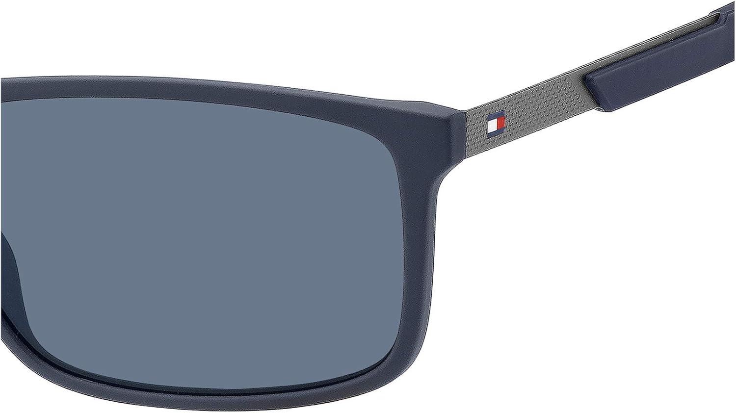 imageTommy Hilfiger Mens Th 1675S Rectangular SunglassesColor Blue in Matt Ruthenium Matt