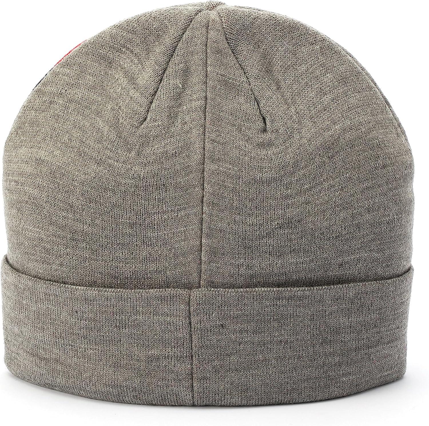 imageTommy Hilfiger Mens Vertical Global Stripe Cuff HatMedium Grey Heather