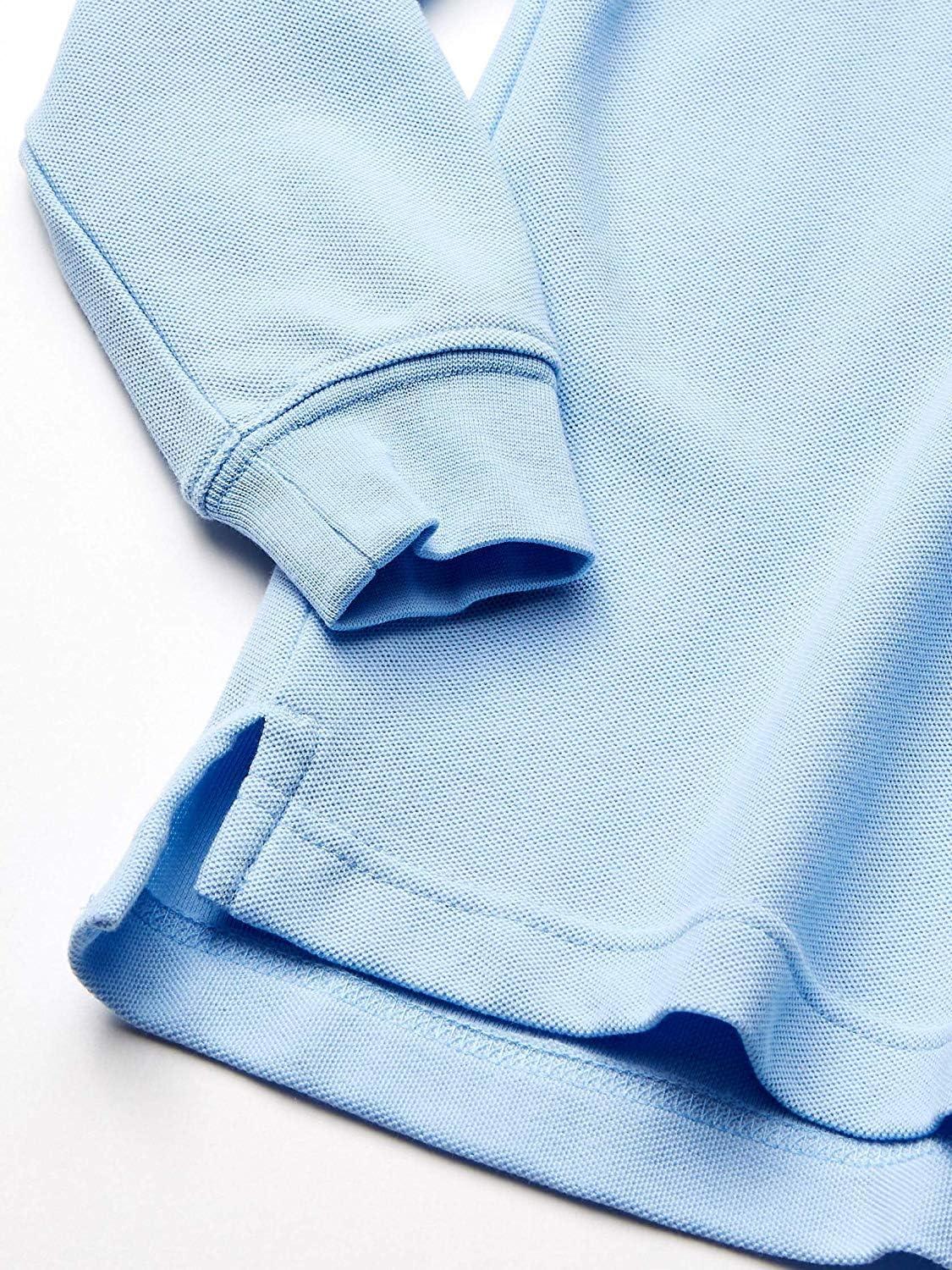 imageTommy Hilfiger UnisexChild Long Sleeve Pique Coed Kids PoloLight Blue