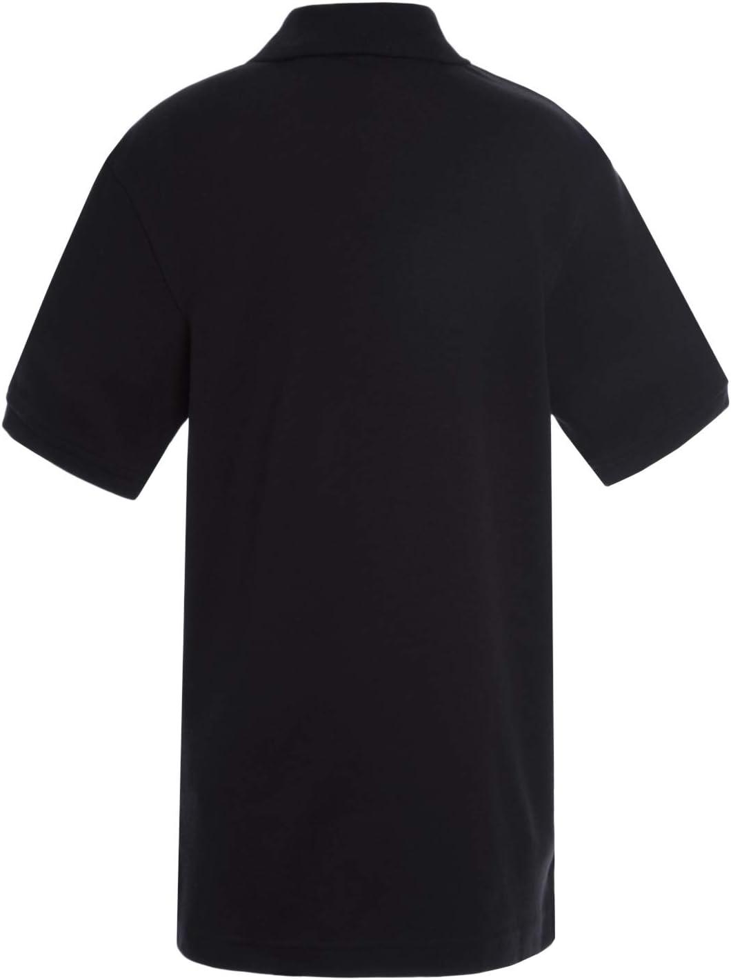 imageTommy Hilfiger UnisexChild Short Sleeve Interlock Coed Polo Shirt Boys ampamp Girls School Uniform ClothesBlack
