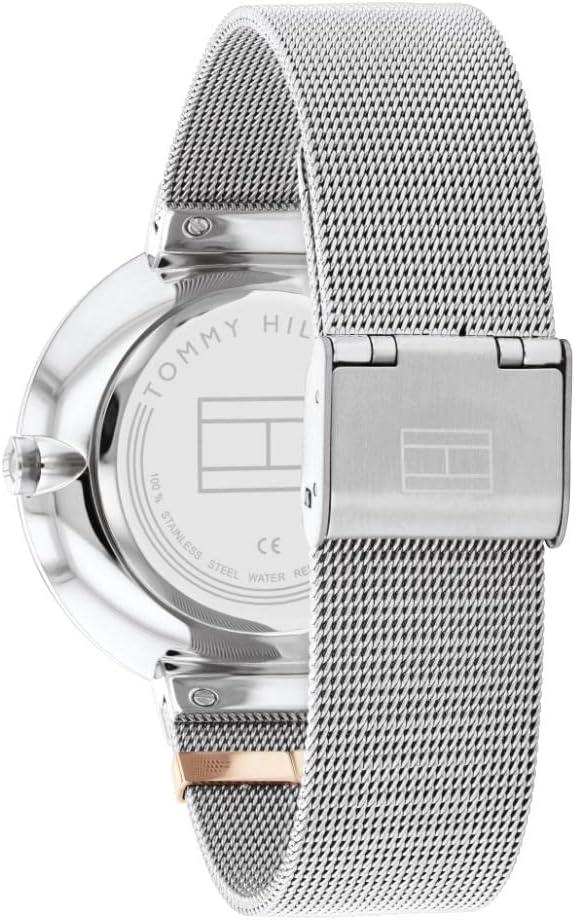 imageTommy Hilfiger Womens Ionic Thin Steel Case and Mesh Bracelet WatchSilver