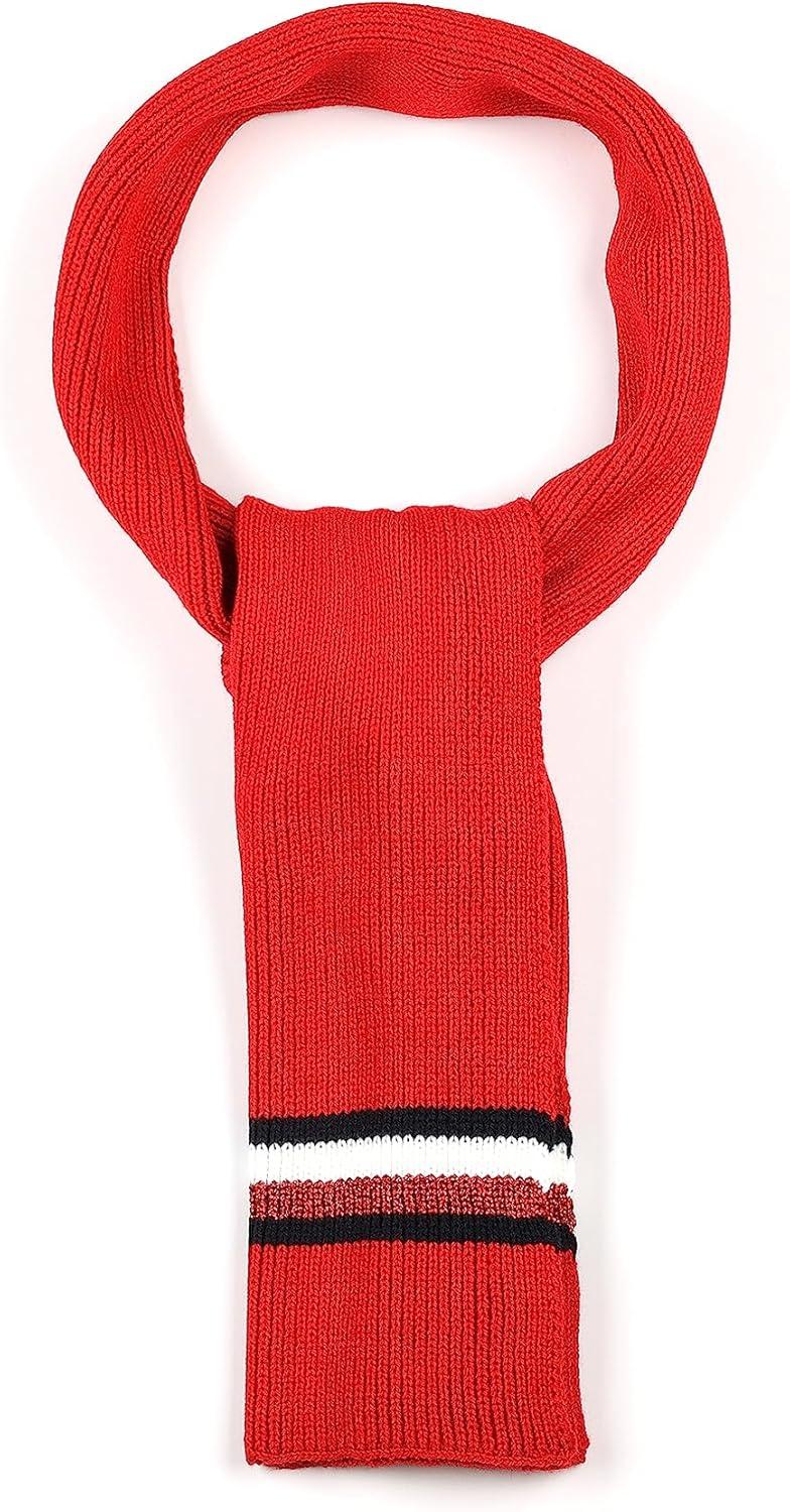 imageTommy Hilfiger Womens Metallic Stripe ScarfPrimary Red Multi