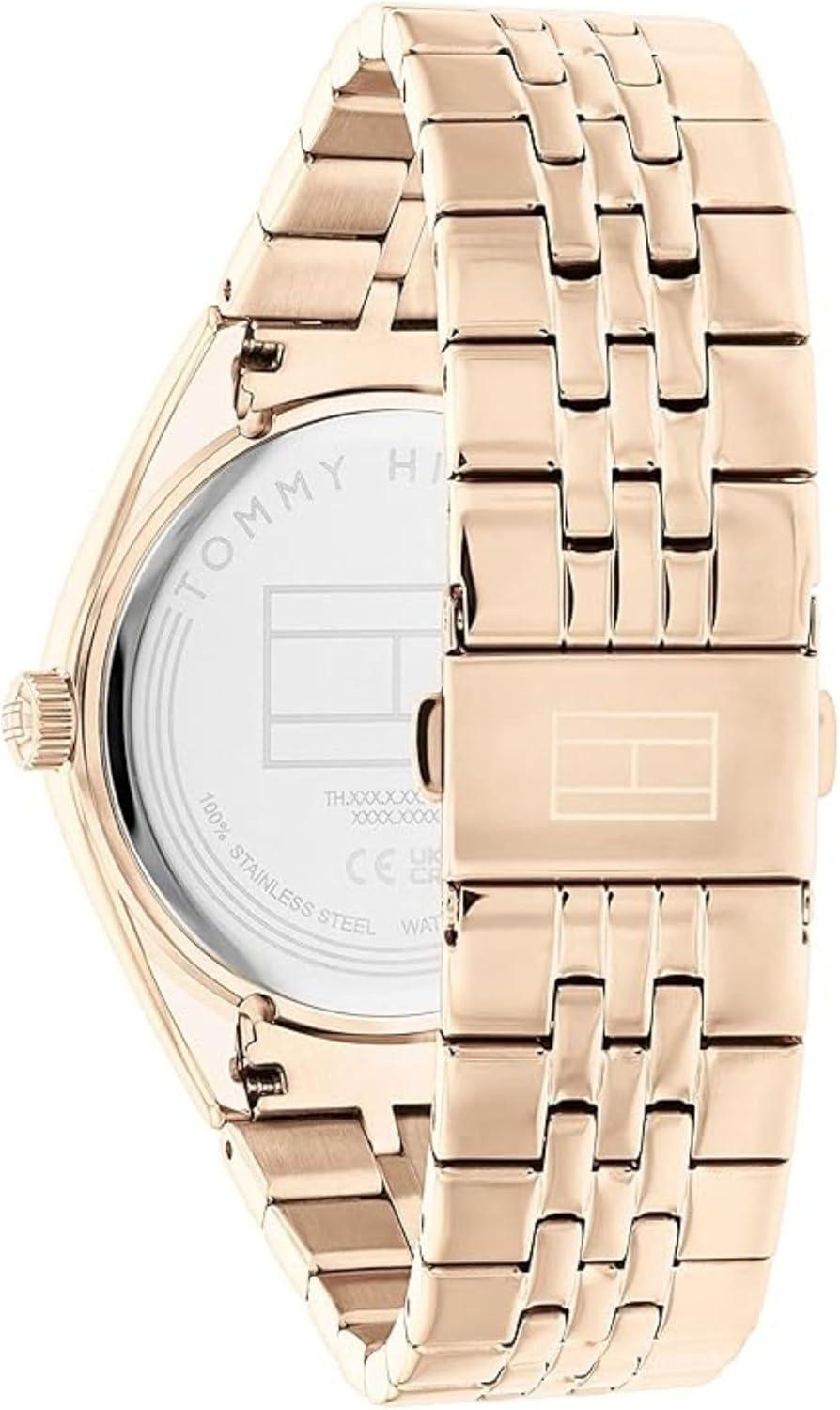 imageTommy Hilfiger Womens Multifunction Stainless Steel Case and Link Bracelet WatchCarnation
