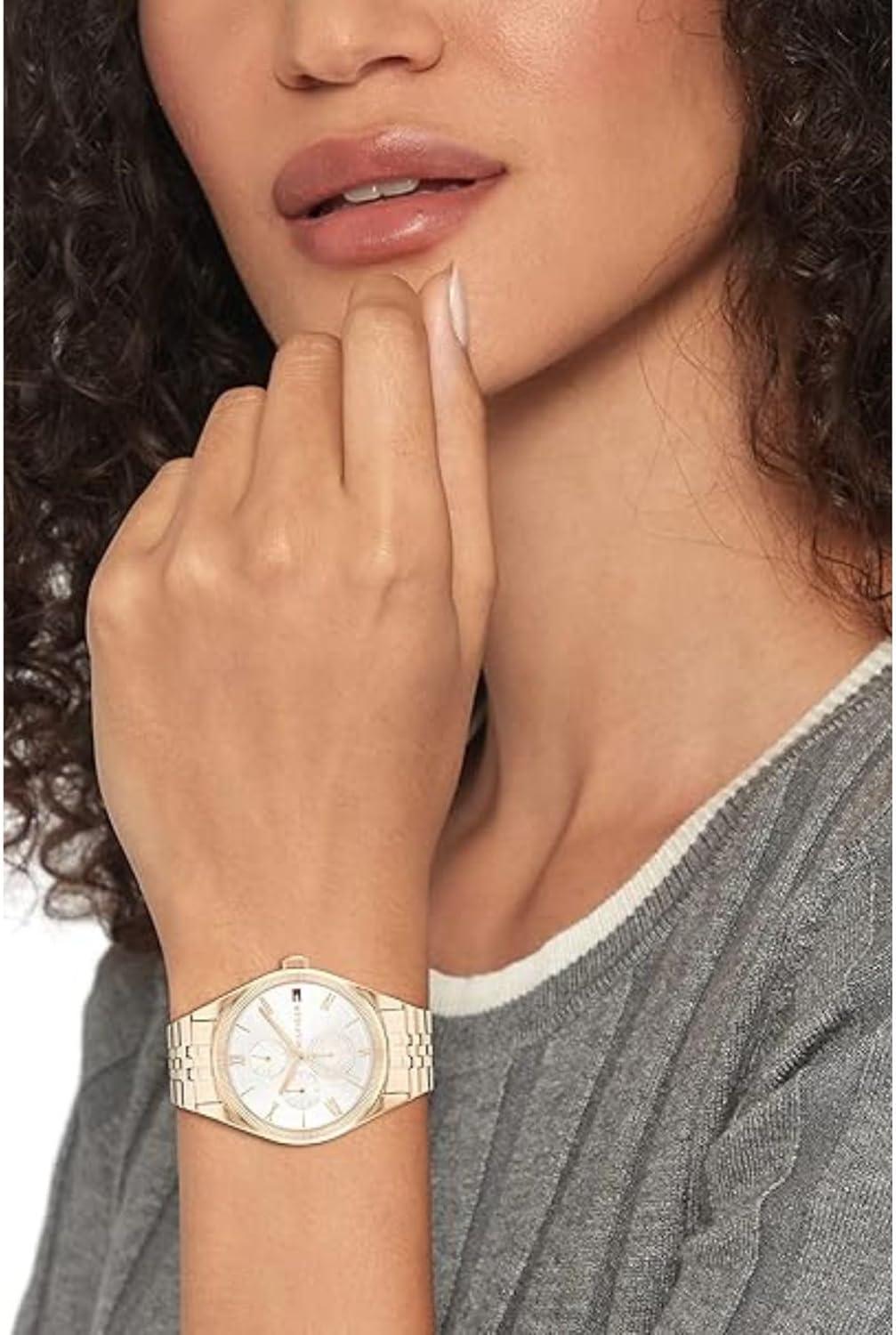 imageTommy Hilfiger Womens Multifunction Stainless Steel Case and Link Bracelet WatchCarnation
