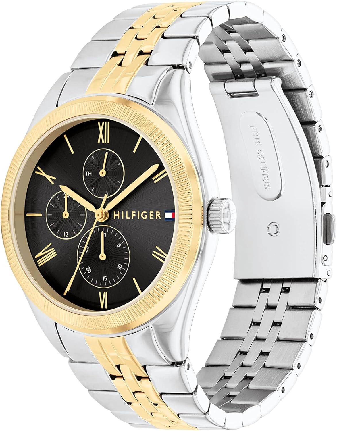 imageTommy Hilfiger Womens Multifunction Stainless Steel Case and Link Bracelet WatchTwo Tone