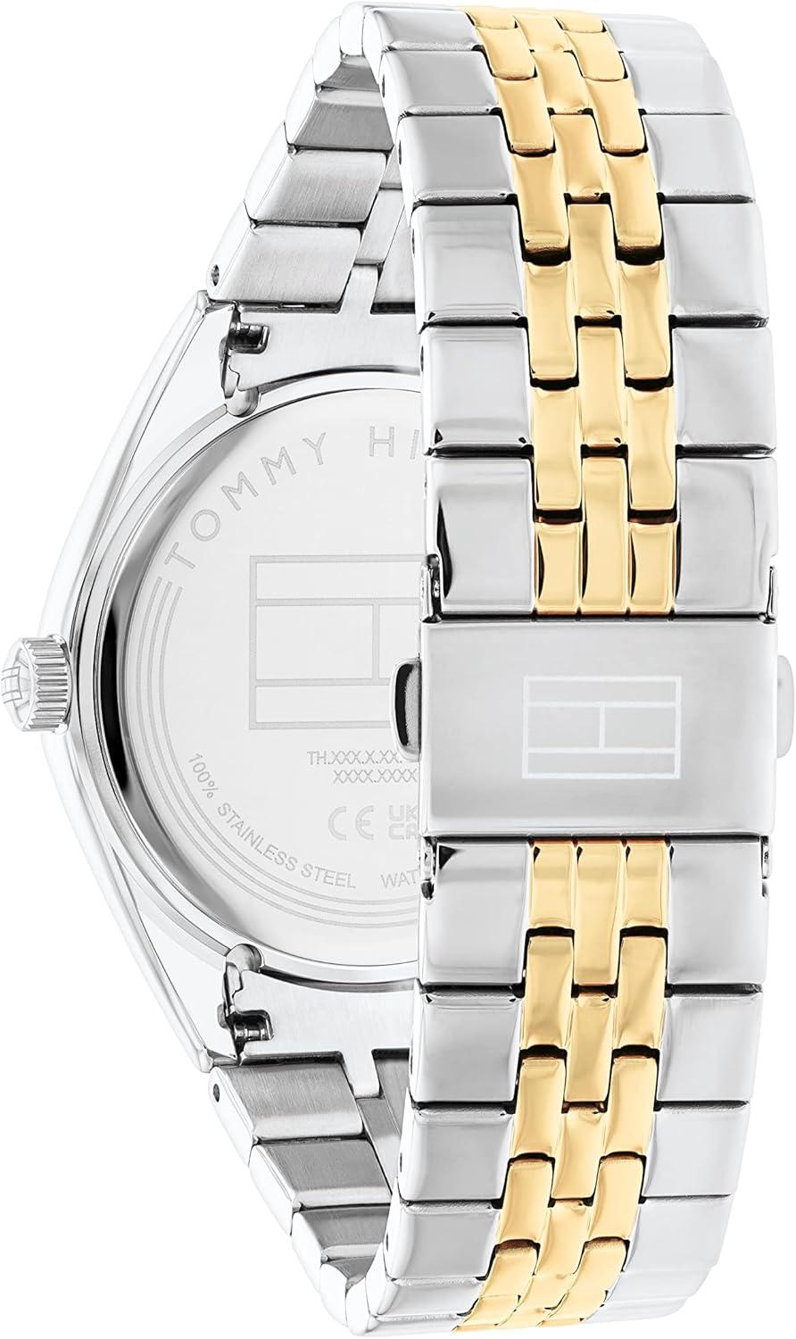 imageTommy Hilfiger Womens Multifunction Stainless Steel Case and Link Bracelet WatchTwo Tone