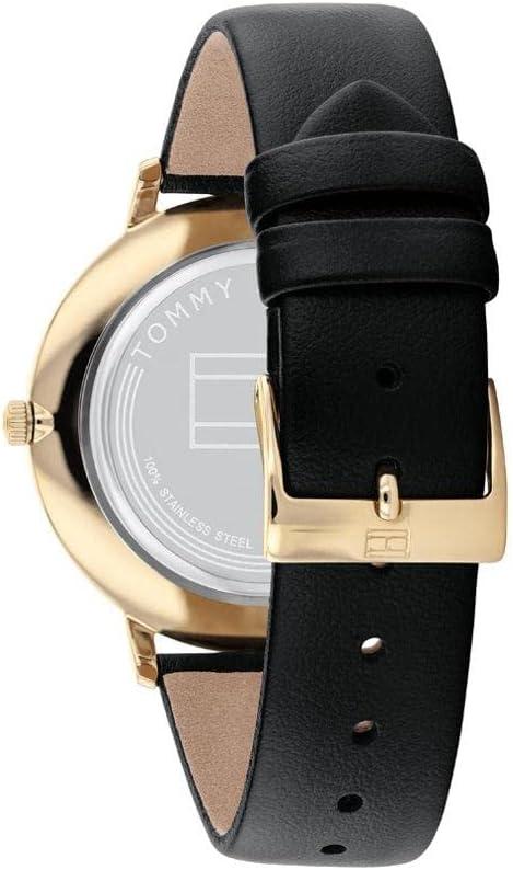 imageTommy Hilfiger Womens Quartz Stainless Steel and Leather Strap Casual Watch Color Black Model 1782379Black