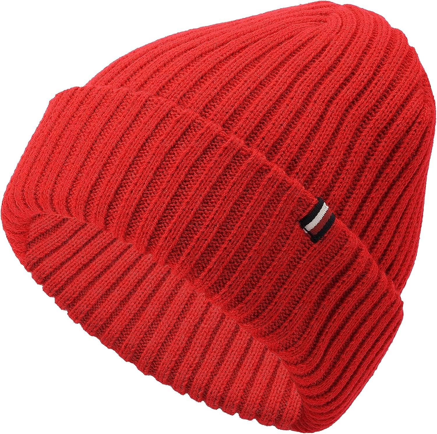 imageTommy Hilfiger Womens Rib Cuff HatPrimary Red