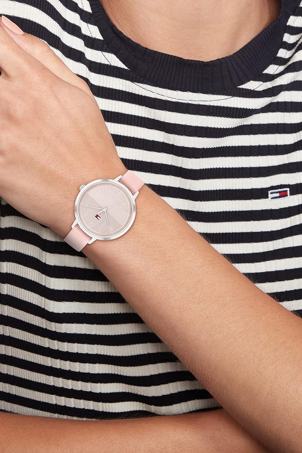 imageTommy Hilfiger Womens Stainless Steel Quartz Watches Timekeeping with StyleBlush