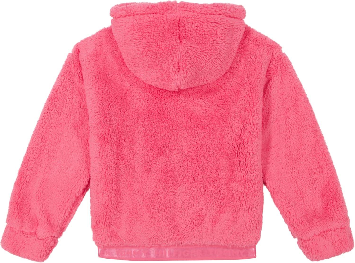 imageTommy Hilfiger girls Fleece Pullover Crewneck SweatshirtHot Pink