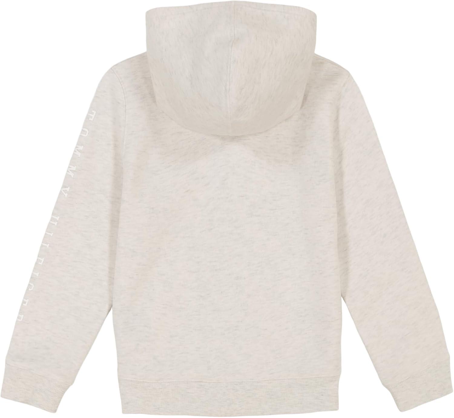 imageTommy Hilfiger girls Fleece Pullover Crewneck SweatshirtOat Heather