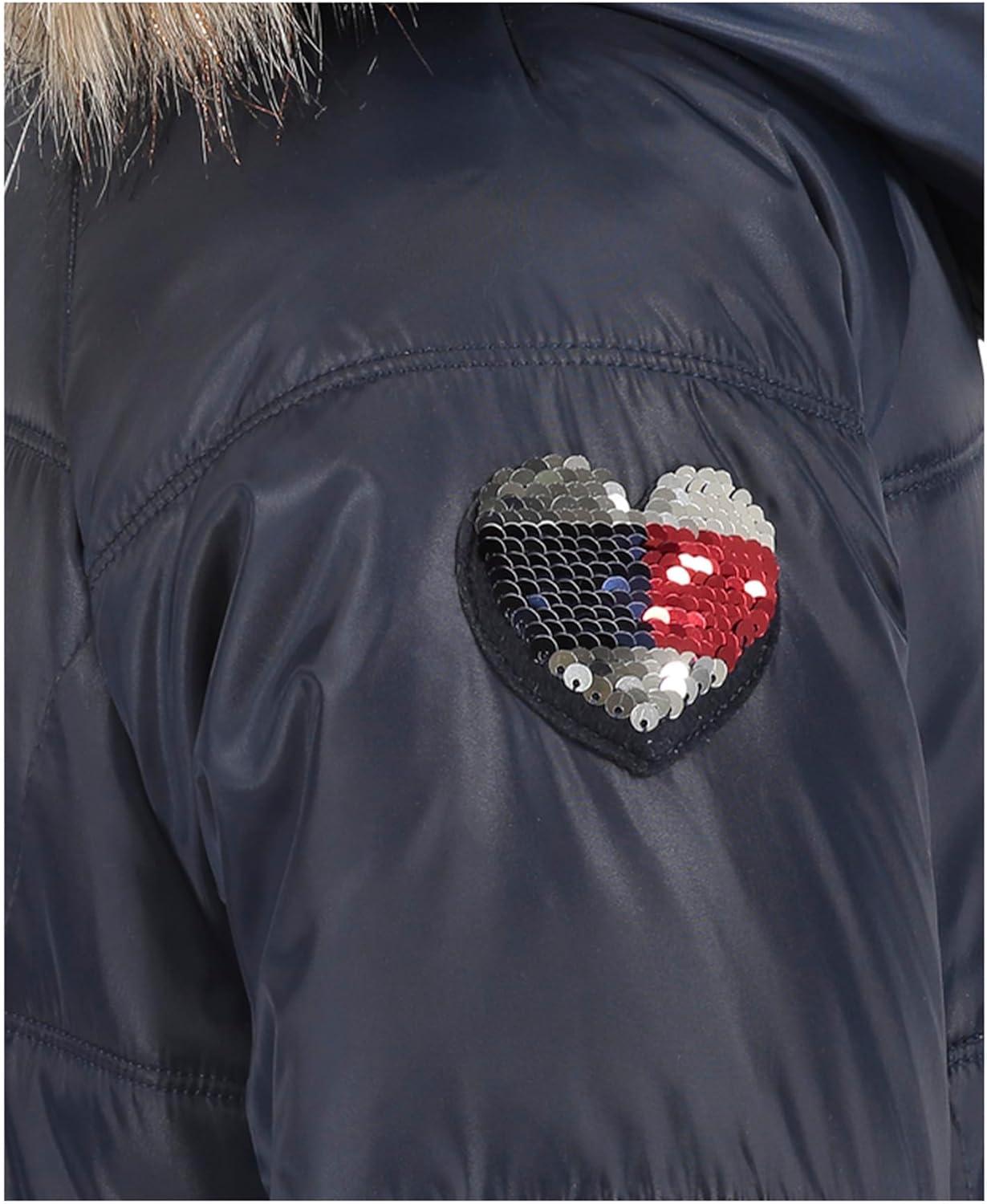 imageTommy Hilfiger girls Long Length Heavyweight Puffer Jacket With Polar Fleece LiningNavy Blazer