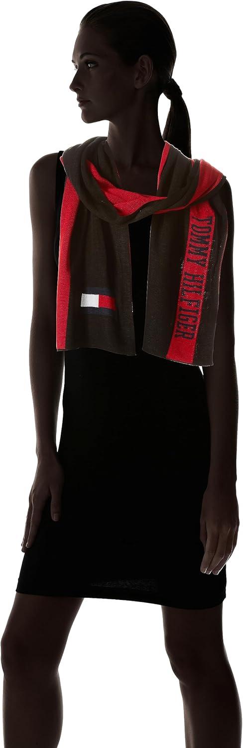 imageTommy Hilfiger mens Embroidered Flag Beanie and Logo Scarf SetBlack Multi