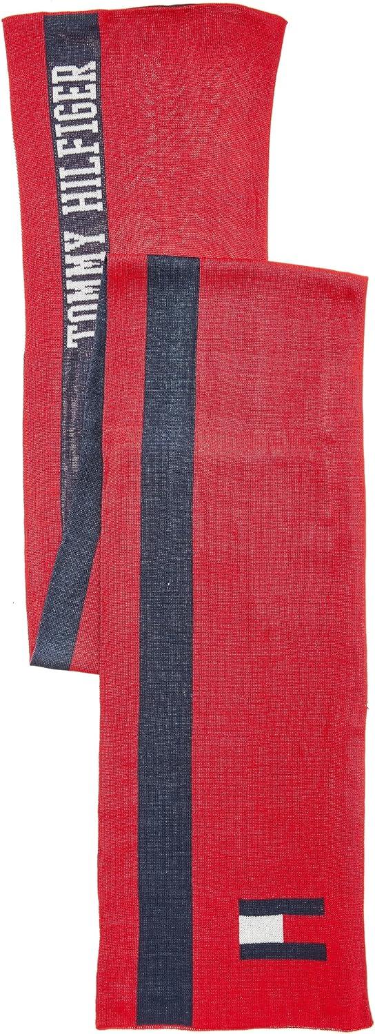 imageTommy Hilfiger mens Embroidered Flag Beanie and Logo Scarf SetPrimary Red Multi