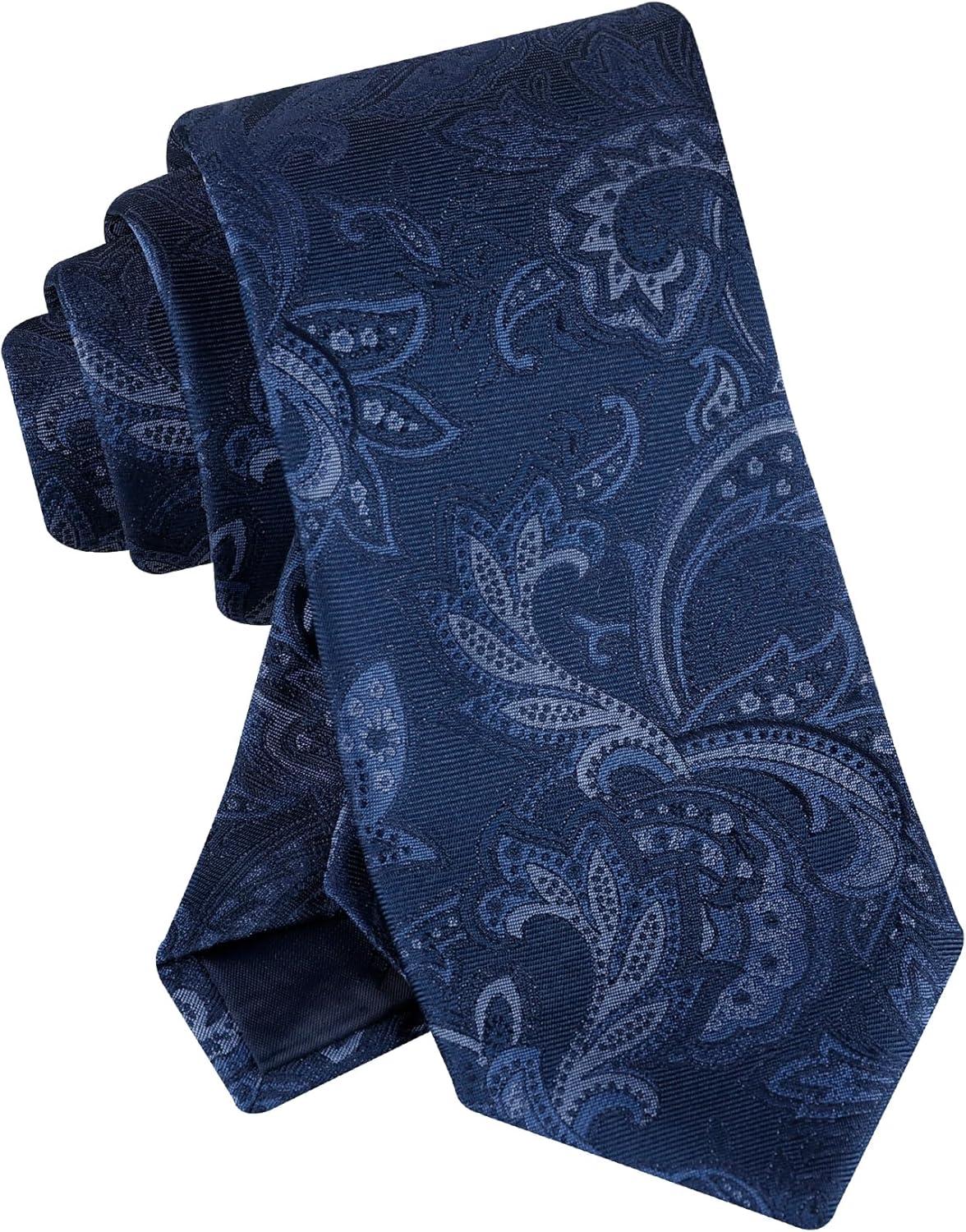 imageTommy Hilfiger mens Tonal Paisley TieNavy