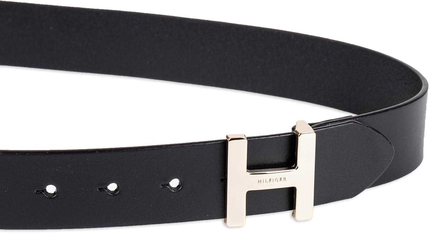 imageTommy Hilfiger womens H Plaque Buckle BeltBlack