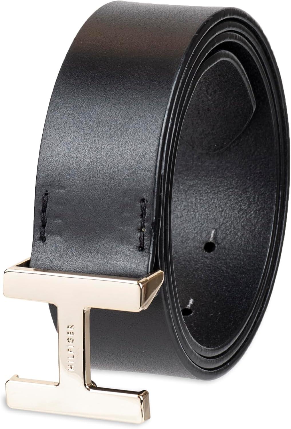 imageTommy Hilfiger womens H Plaque Buckle BeltBlack