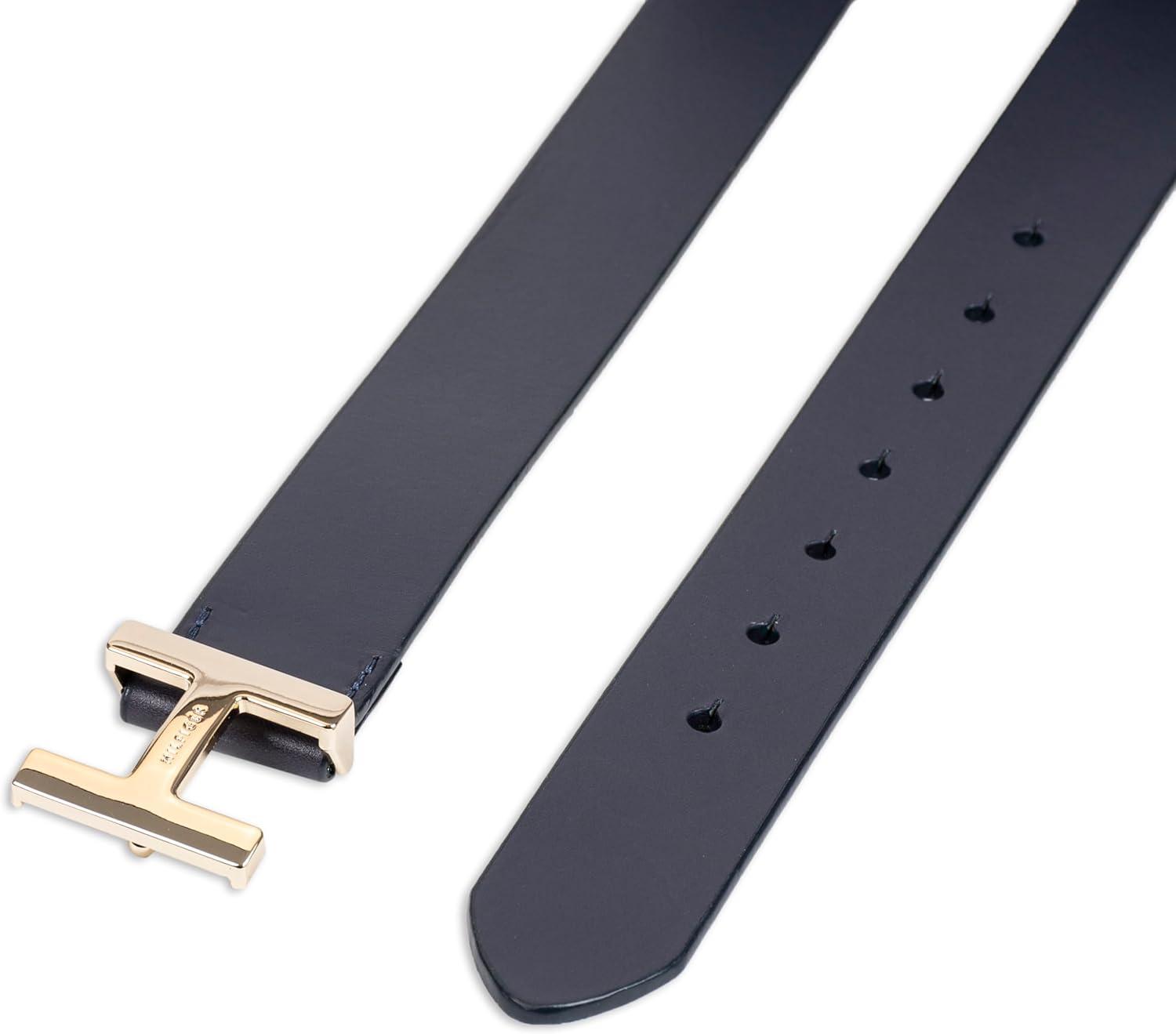imageTommy Hilfiger womens H Plaque Buckle BeltNavy