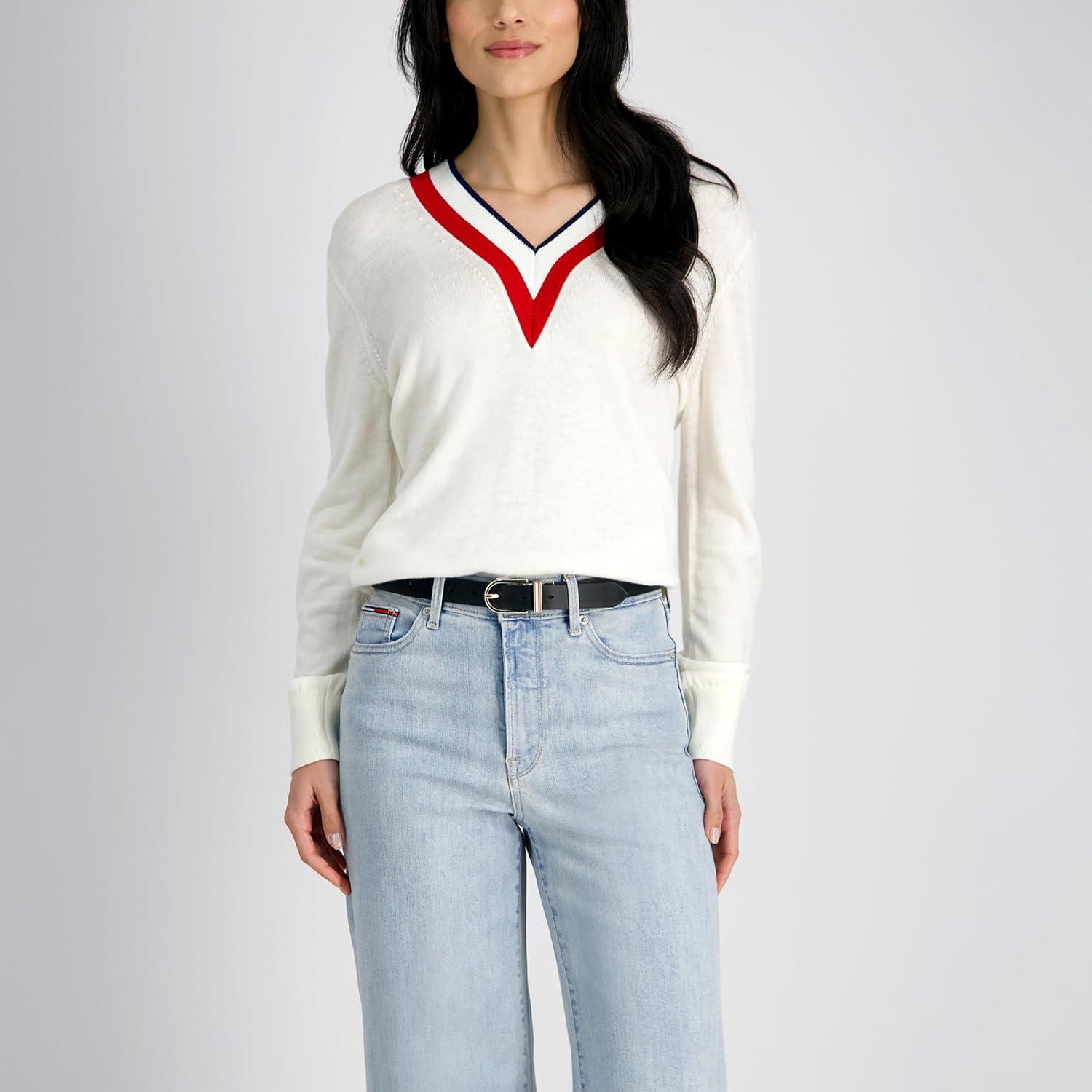 imageTommy Hilfiger womens Twoinone Reversible Slim Width Casual Leather Belt for Jeans Trousers and DressesTanBlack