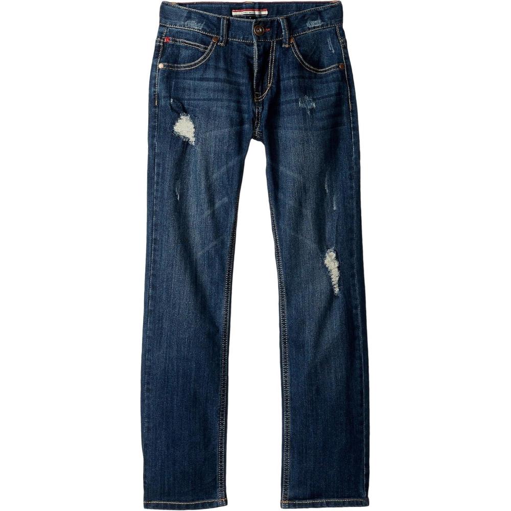 imageTommy Hilfiger Boys 5Pocket Stretch Slim Straight Leg Denim Jean Zipper Fly ampamp Button ClosureNiagara