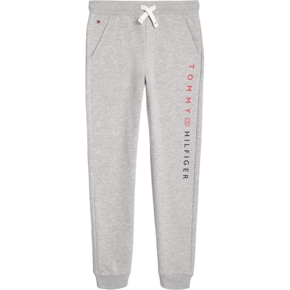 imageTommy Hilfiger Boys Fleece Jogger Sweatpant Drawstring ClosureGrey Heather Tomas
