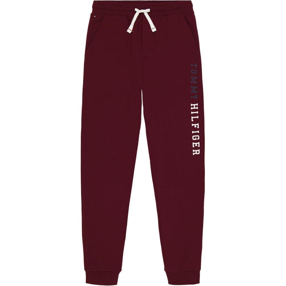 imageTommy Hilfiger Boys Fleece Jogger Sweatpant Drawstring ClosureLeg Print Port