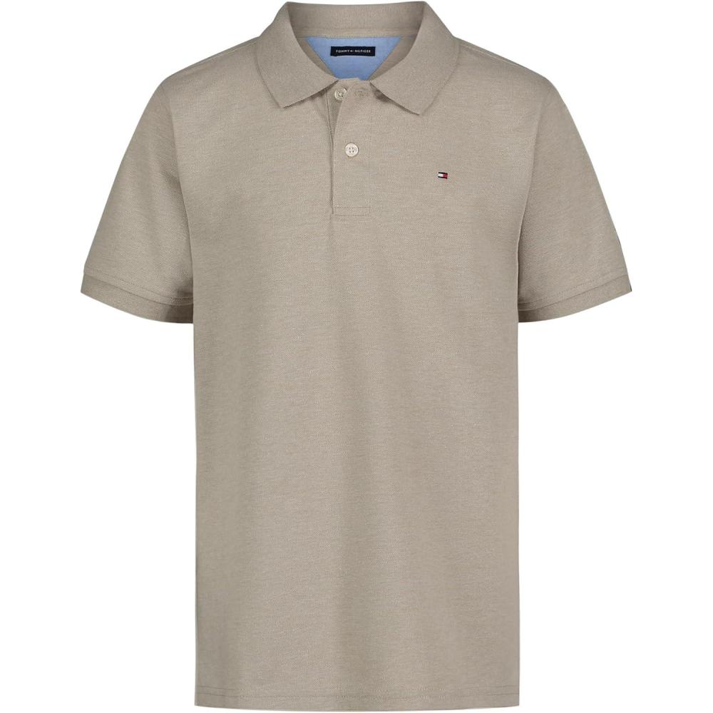 imageTommy Hilfiger Boys Ivy Polo Big KidsSandalwood Heather