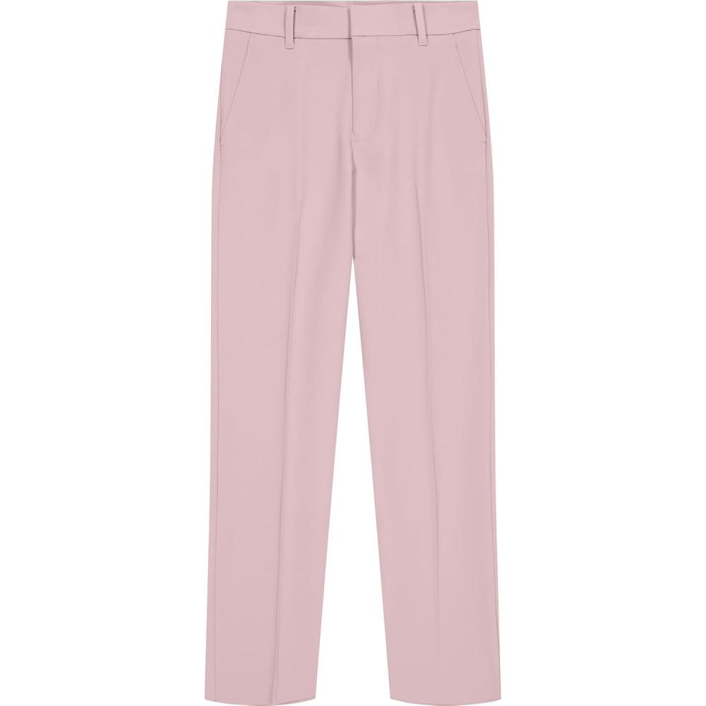 imageTommy Hilfiger Boys Th Flex Stretch Performance Dress Pant Straight Leg Fit Zip Fly ampamp Belt Loops Side ampamp Back PocketsParfait Pink
