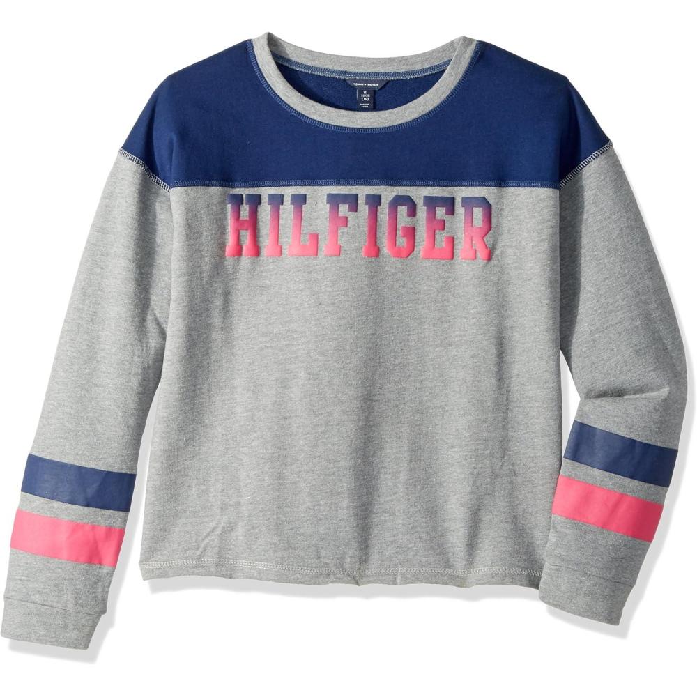 imageTommy Hilfiger Girls Sport Pullover SweaterStorm Heather