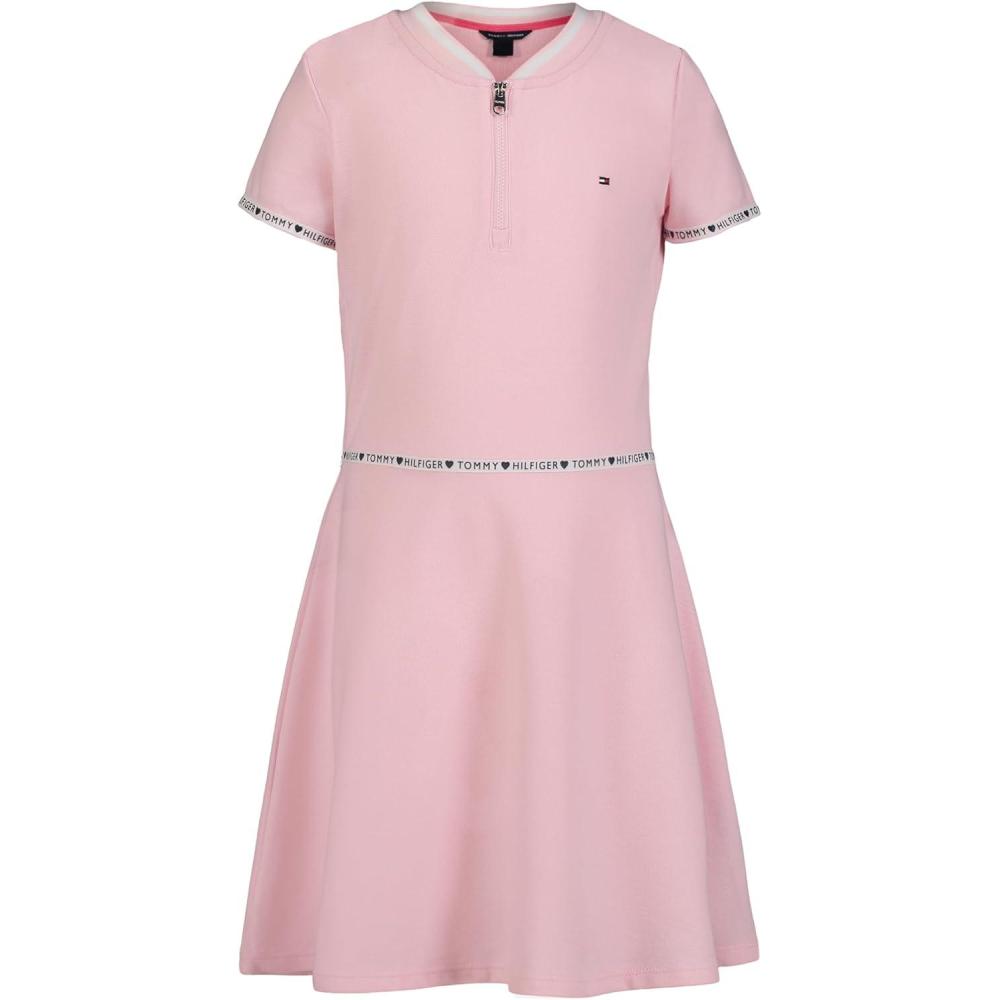 imageTommy Hilfiger Kids Girls Core Flag Dress Big KidsRose Pink Zip