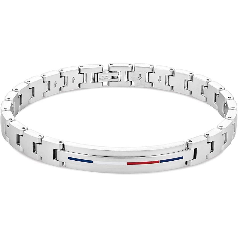 imageTommy Hilfiger Mens Jewelry Link Bracelet Color Silver Model 2790313