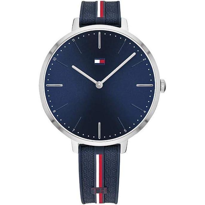 imageTommy Hilfiger Womens Stainless Steel Quartz Watch with Silicone Strap Blue 13 Model 1782154