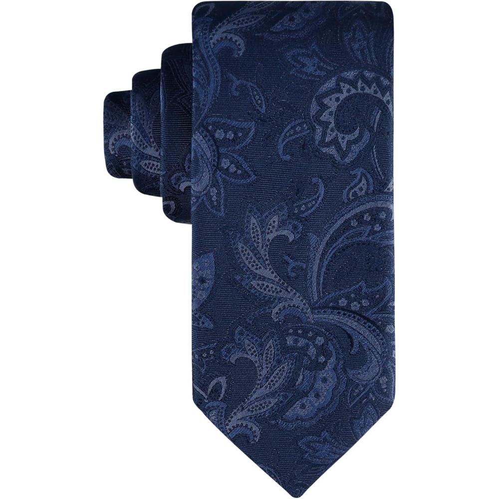 imageTommy Hilfiger mens Tonal Paisley TieNavy