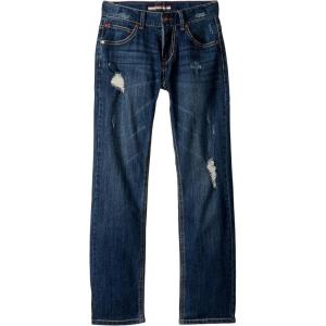 Tommy Hilfiger Boys 5-Pocket Stretch Slim Straight Leg Denim Jean, Zipper Fly & Button Closure(Niagara)