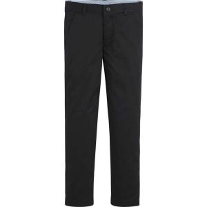Tommy Hilfiger Boys Flat Front Twill Blend Dress Pants, Kids School Uniforms(Black)