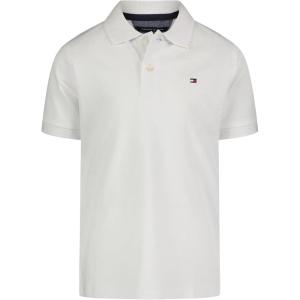 Tommy Hilfiger Boy’s Ivy Polo (Big Kids)(Classic Bright White)