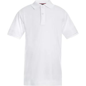 Tommy Hilfiger Co-Ed Short Sleeve Kids School Uniform Performance Polo Shirt(White)