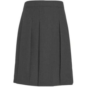 Tommy Hilfiger Girls Adjustable Solid Pleated Classic Skort Kids School Uniform(Charcoal Grey)