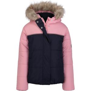 Tommy Hilfiger Girl’s Chevron Puffer (Big Kids)(Expedition Navy)