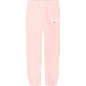 Tommy Hilfiger Girls Fleece Jogger Sweatpants with Ribbed Cuffs & Functional Side Pockets(Blushing Bride)