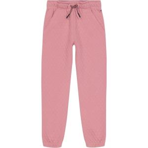 Tommy Hilfiger Girls Fleece Jogger Sweatpants with Ribbed Cuffs & Functional Side Pockets(Palm Primrose)