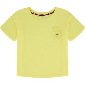 Tommy Hilfiger Girl’s Tommy 1985 Flag Tee (Big Kids)(Lemonade 15g)