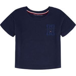 Tommy Hilfiger Girl’s Tommy 1985 Flag Tee (Big Kids)(Navy Logo 15g)