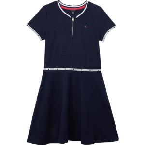 Tommy Hilfiger Kids Girl’s Core Flag Dress (Big Kids)(Navy)